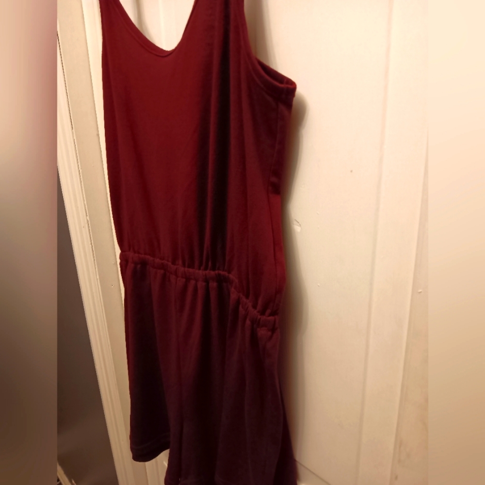 Women's Burgundy Sleepwear Romper